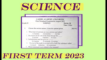 SCIENCE / FIRST TERM 2023/ ICSE / CLASS 4 /QUESTION PAPER