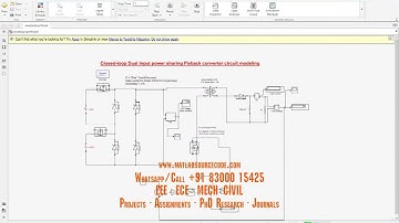 Closed loop dual input source DC DC Flyback converter -MATLAB SIMULINK ASSIGNMENTS PROJECTS