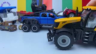 taxi, pikachu car, land rover, tractor, forklift, lykan HyperSport