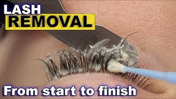 EYELASH EXTENSION REMOVAL (Easy way to remove lash extensions for lash artists)