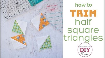 How to Trim Half Square Triangles