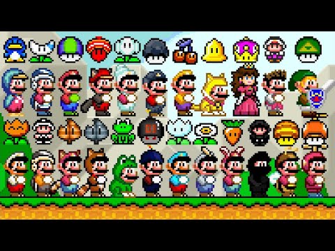 Super Mario World - All New Power-Ups. ᴴᴰ