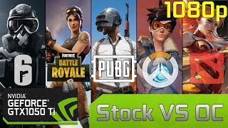 GTX 1050 Ti - Stock vs OC in 5 online games [ENG/RUS] (1080p60fps)