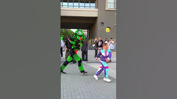 TEACHING SHUFFLE LITTLE BOY DANCING ASTRONOMIA TUZELITY NEON MODE 