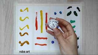 تقنية طلاء الالمنيوم/Acrylic paint/Tree segmentation(الفصول الاربعة).
