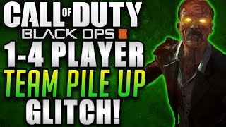 Black Ops 3 Zombie Glitches - Shadows Of Evil 1-4 Player Team Pile Up Glitch!