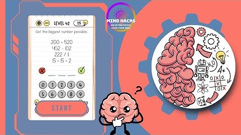 Brain Test: Get the biggest number possible. | Level 42