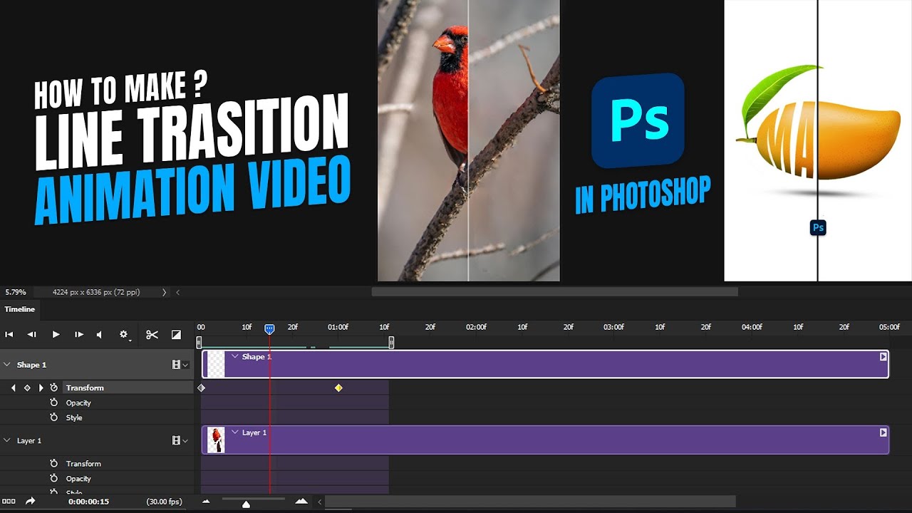 How to make animation in Photoshop | Video Timeline Animation in ...