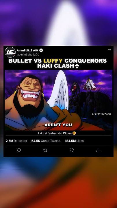「 Bullet Vs Luffy Conquerors Haki Clash💀」EDIT | #onepiece #shorts #luffy #douglasbullet #zoro