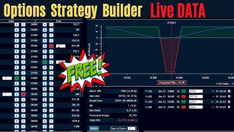 Free Options Strategy Builder with Live Data !!