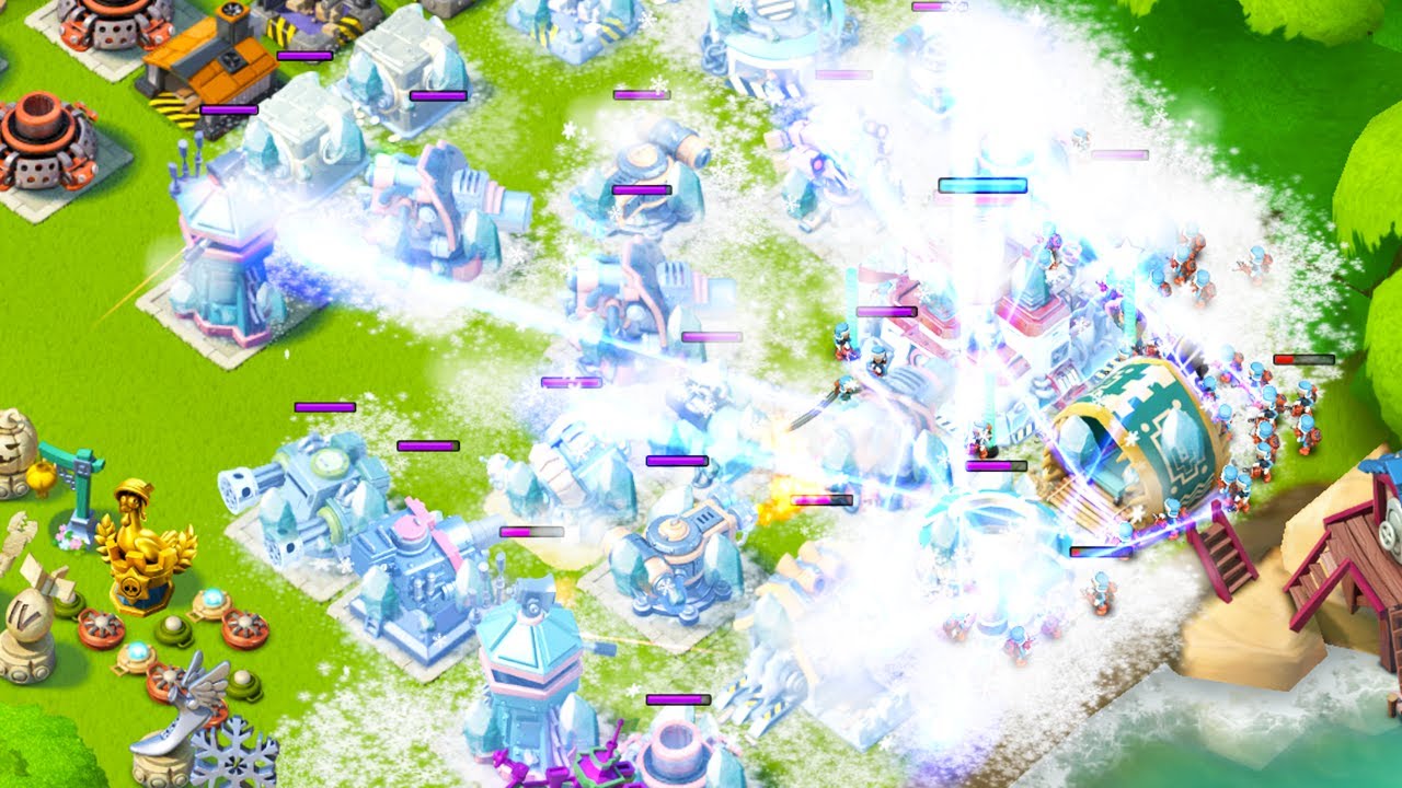 DEFEATING A PLAYER BASE WITH ONLY CRYONEERS?! Boom Beach One Troop Challenge