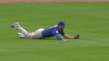 CHC@STL: Bryant dives to rob Adams in left field