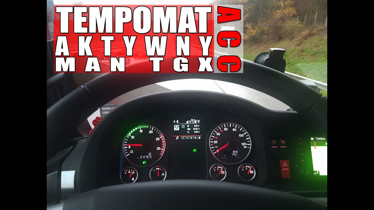 MAN TGX 18.500 Tempomat aktywny (ACC) Test podczas