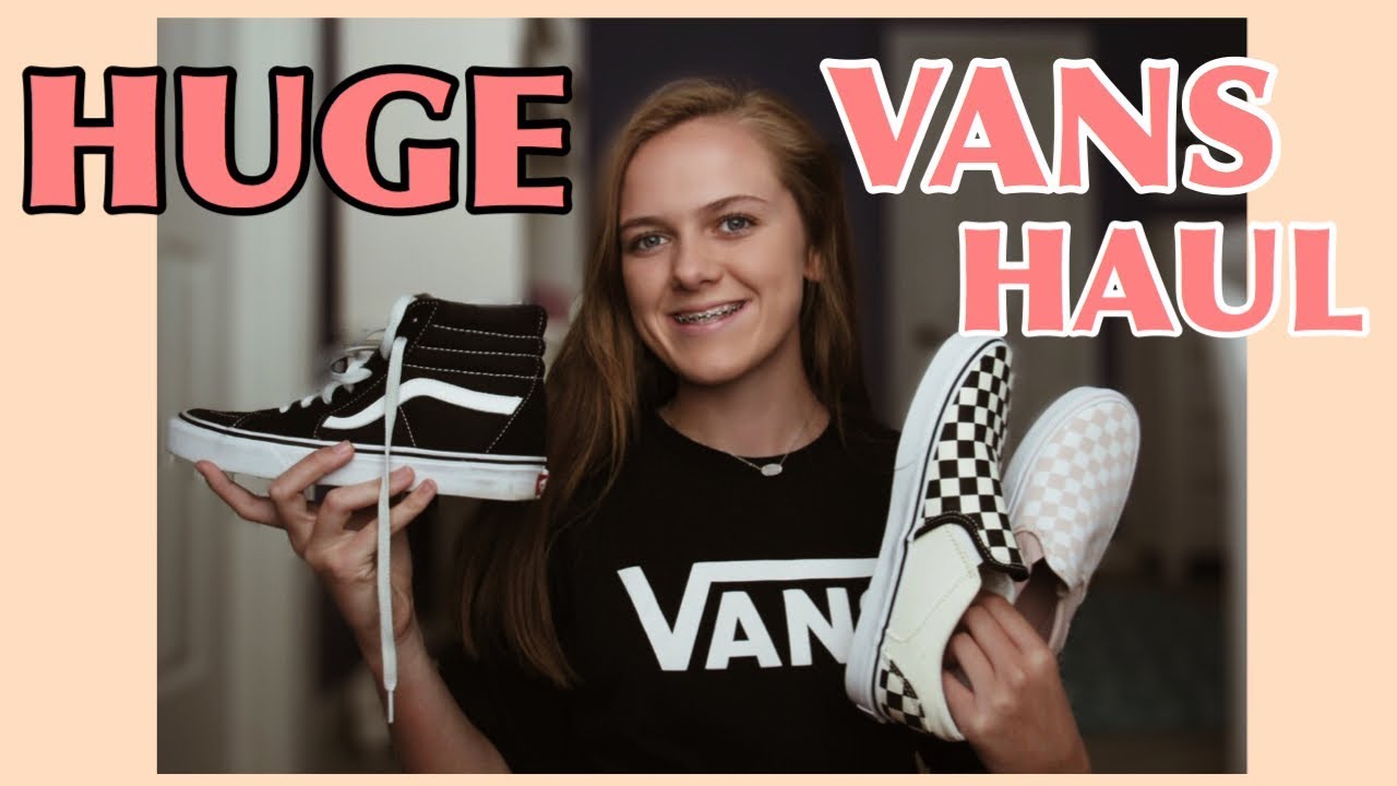 HUGE SHOE HAUL (VANS) - YouTube