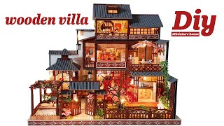 DIY Miniature Dollhouse KitㅣWooden villaㅣ목조 별장ㅣ미니어처하우스ㅣ박소소(soso miniature)