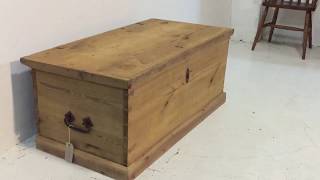 Large 19Th Century Pine Blanket Box C.1833 - Pinefinders Old Pine Furniture Warehouse