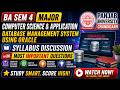Database Management System using Oracle  | BA Sem 4 Computer Science and Application | BA 4th Sem