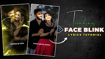 Ink splash lyrics video editing alight motion। Face mirror flash effect।