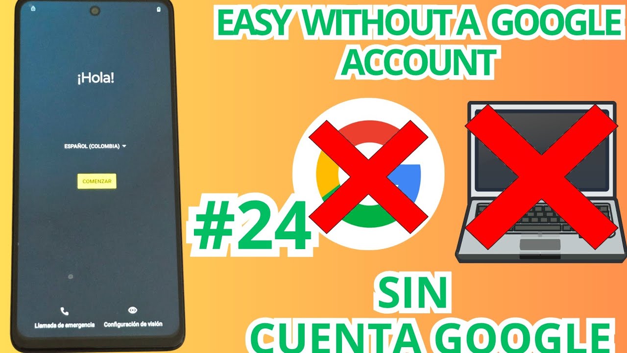 SIN PC - Quitar o Eliminar cuenta de google motorola android 14 - 15 ...
