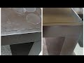 Como hacer un rebarnizado de mesas color chocolate