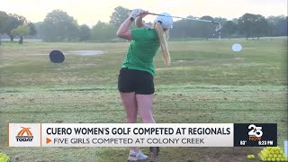 Cuero women's golf represents well at 4A golf regionals