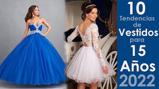10 tendencias de vestidos para 15 años en 2022 - YouTube