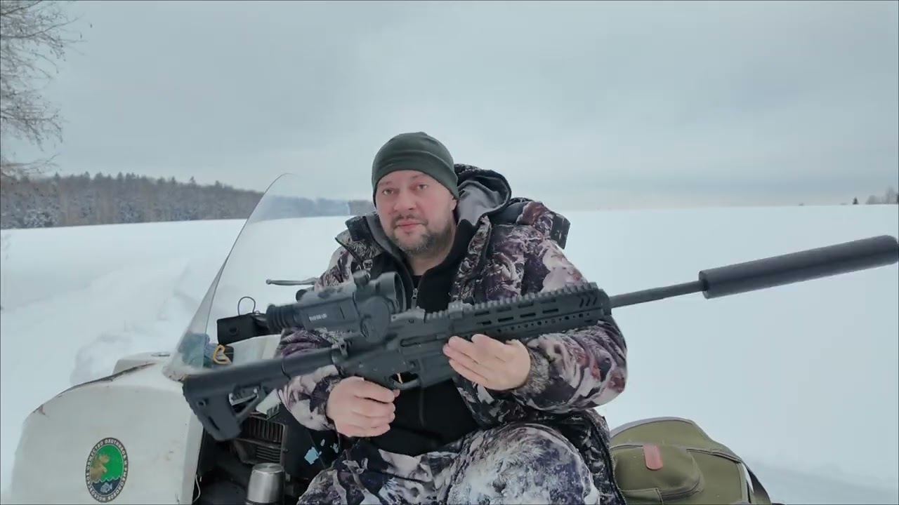 Ночная охота на лис с тепловизором Rika NV ovod h50lrf, игра в снежки с лосем 