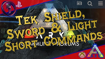 Ark Tek Shield, Sword & Light Short Commands