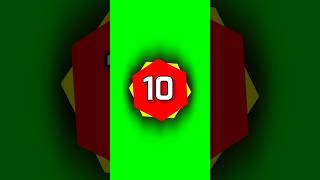 10 Second Timer With New Animation And Sound | Green Screen | Countdown | VFX
