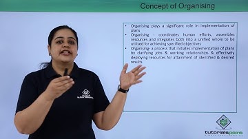Class 12th – Organising | Business Studies | Tutorials Point