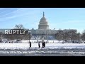 USA: DC's Capitol Hill blanketed with snow after major snowstorm