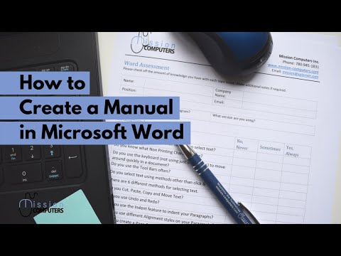 How to Create a Manual in Microsoft Word