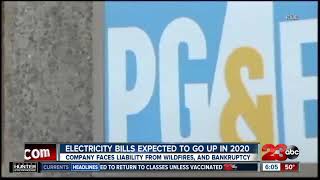 Pacific Gas and Electric bills expected to go up in 2020