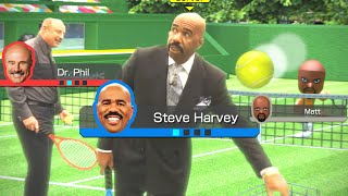 Dr. Phil \& Steve Harvey in Wii Sports Tennis