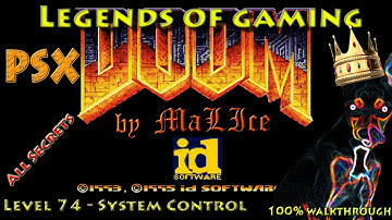 PSX Doom (GZDoom) 100% Walkthrough - Map 74 System Control