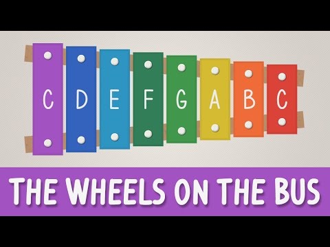 How To Play The Wheels On The Bus On A Xylophone - Easy Songs - Tutorial