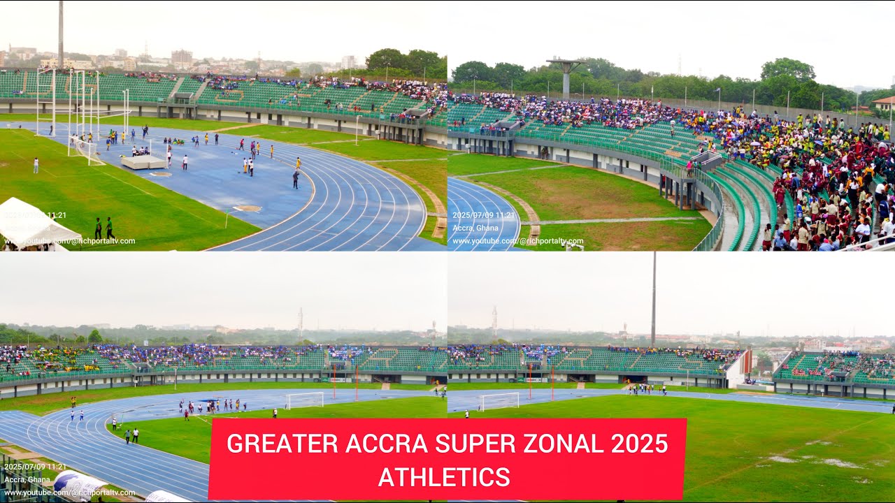 Greater Accra Super Zonal Athletics 2025. University of Ghana Sports Stadium. Live Stream