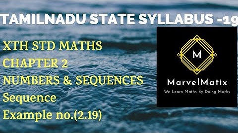 Class 10 Maths Numbers & Sequence Example 2.19 solutions TAMILNADU STATE NEW SYLLABUS 2019 chapter 2
