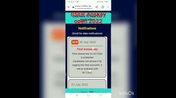 Officially IISER Answer Key Released | IISER 2022 Result Date👍😱✨