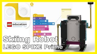 《Skiing Robot Program &amp; Building滑雪機器人程式、組裝》- LEGO SPIKE PRIME | Xiao Pang