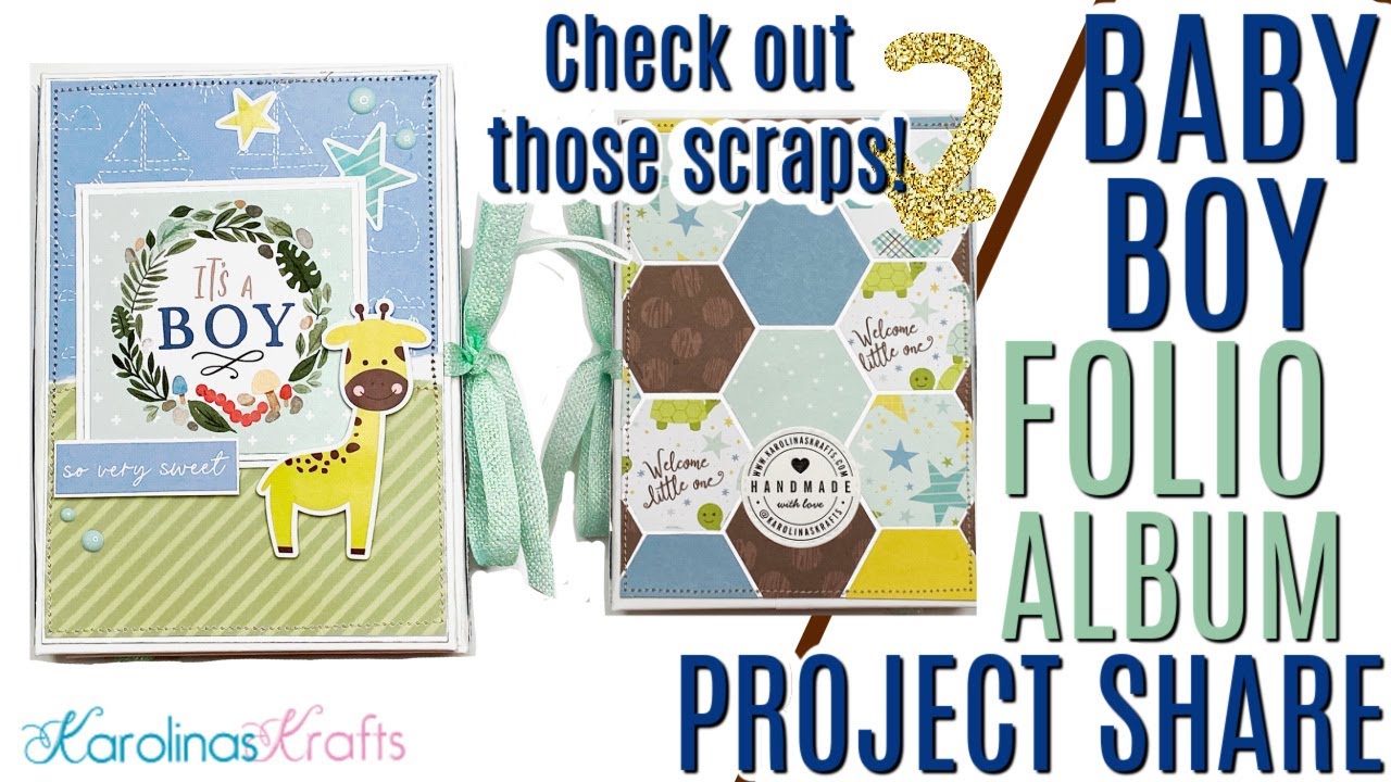 Интерактивный трехсекционный альбом-альбом для малыша, созданный с помощью набора Echo Park Sweet...