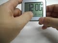 TP-KT　デジタル時計付キッチンタイマー タッピー／電池の入れ方と時計の合わせ方