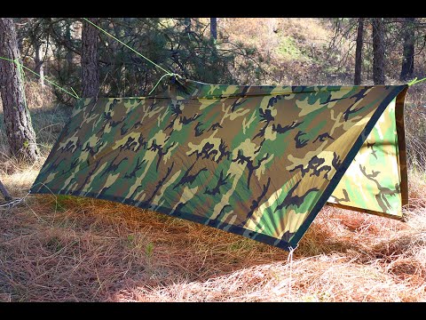 Easiest Shelter! Tarp Or Poncho