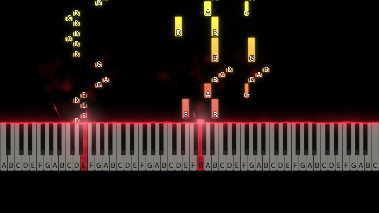 SNES - Street Fighter II - Ryu Theme - Piano Tutorial