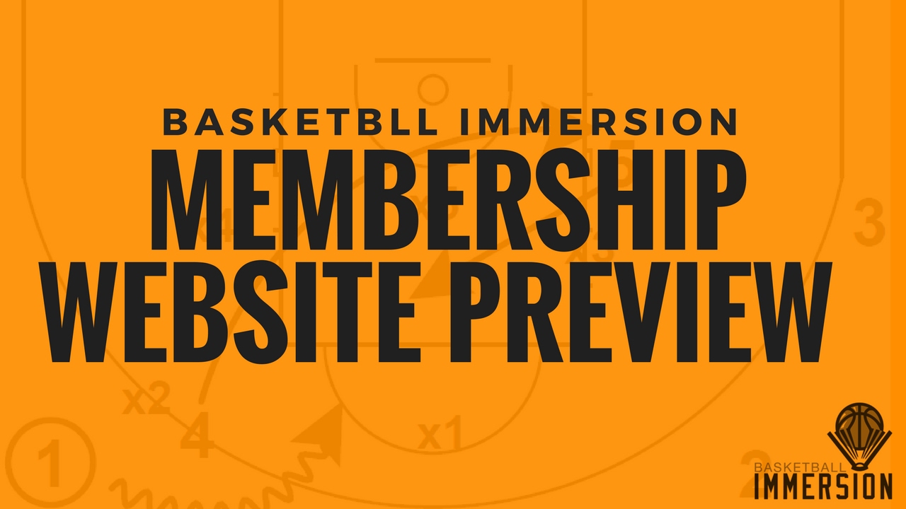 Basketball Immersion Membership site Preview YouTube