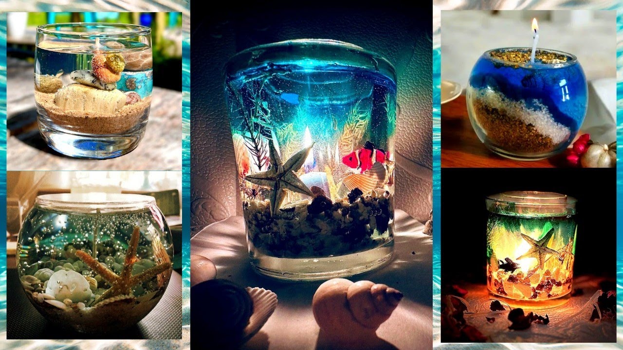 How to make DIY scented Ocean candles at home|DIY Ocean candles at home |Candle making series part 4
