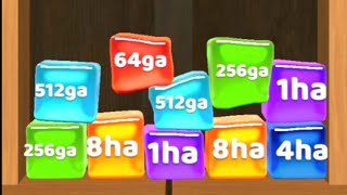 Jelly Cube 2048 - (Reached- 16ha, Asmr Gameplay) Max Level