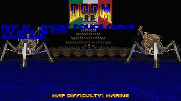 (Doom II) Italo Doom: Map 20 - Racist Police Force (UV-Max in 5:33) [w/ Commentary]