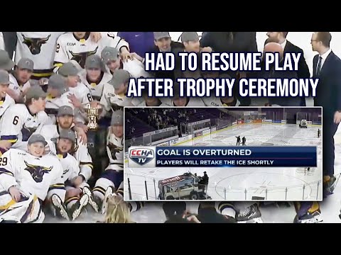 Overturned game-winning goal AFTER trophy ceremony, a breakdown