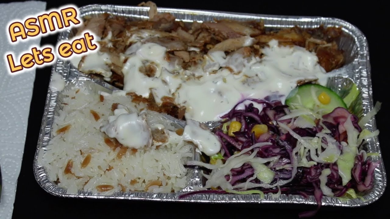 ASMR - Lets eat Döner Teller / Eating Sounds (German/Deutsch)